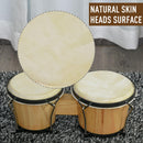 Bongo Set 7" e 8" in Legno con Custodia 