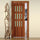Porte pliante d'intérieur 88,5x214 cm en PVC avec verre Saba Jasmine Cherry