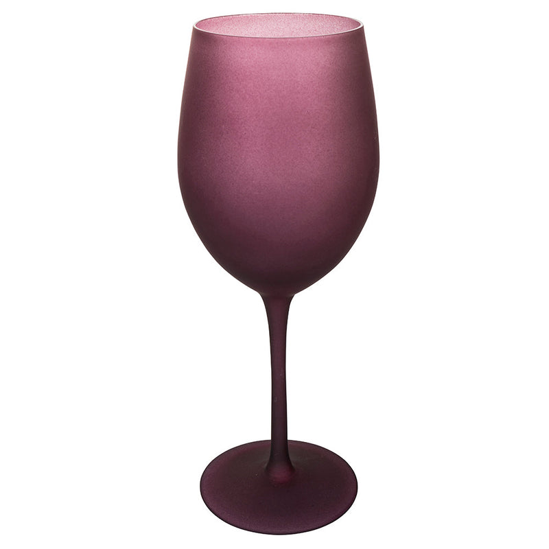 Set 6 Calici Frosted Happy Hour Provence in Vetro VdE Tivoli 1996 Lavanda