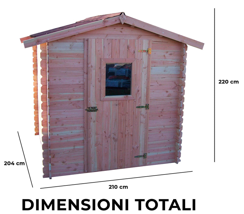 Casetta Box da Giardino 2x2 m Senza Pavimento in Legno Douglas 20mm Dalia