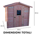 Casetta Box da Giardino 2x2 m Senza Pavimento in Legno Douglas 28mm Dublin