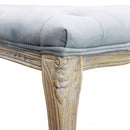 Panca Misty in Velluto Grigio 110x36x47 h cm in Legno Grigio
