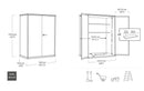 Armadio Porta Attrezzi da Esterno 1400L Keter Signature Vertical Shed in Resina Effetto Legno Noce      