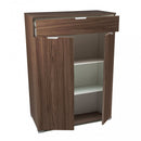 Mobiletto con 2 Anta e 1 Cassetto 75x38x112 h cm in Truciolare bilaminato Noce