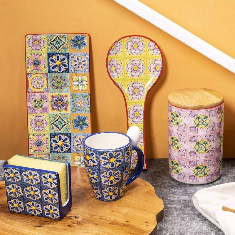 Poggiamestolo 27,8x12,4x3,5 cm  in Ceramica VdE Tivoli 1996 Infinito