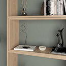 Libreria 72x22x200 cm Wish estensibile angolare rovere