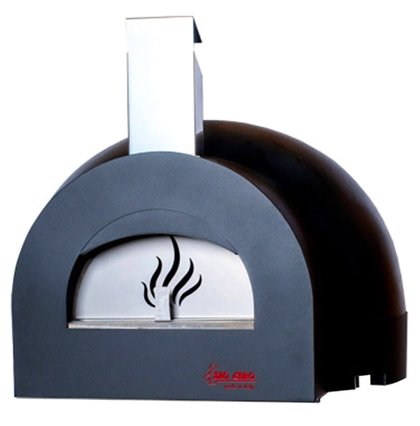 prezzo Four à Bois Extérieur Cuisson Directe en Zio Ciro Subito Cotto 80 Noir Réfractaire