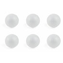 Set 6 Palle di Natale da Decorare Ø5 cm in Polistirolo Bianco