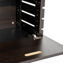 Comodino Modello Pallet in Legno Noce 43x34.5x47 cm 