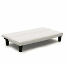 Divano Letto 175x80x69 cm in Similpelle Bianco