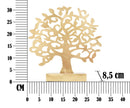 Scultura Albero Oro 31x8,5x31,5 cm in Ferro Oro