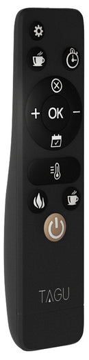 Camino Elettrico da Pavimento Effetto Fiamma 1500W Tagu Hagen Nero