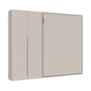 Letto Matrimoniale A Scomparsa 160 Versia Con Armadio Sx 2 Ante Argilla      