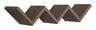 Etagère murale bibliothèque Zigzag 56x15,5 cm en panneaux de fibres de bois noyer éclair