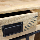 Mobile Yorick 90x40x190 h cm in Legno Marrone