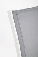 Set Tavolo e 3 Sedie da Giardino in Alluminio Kallen Bianco