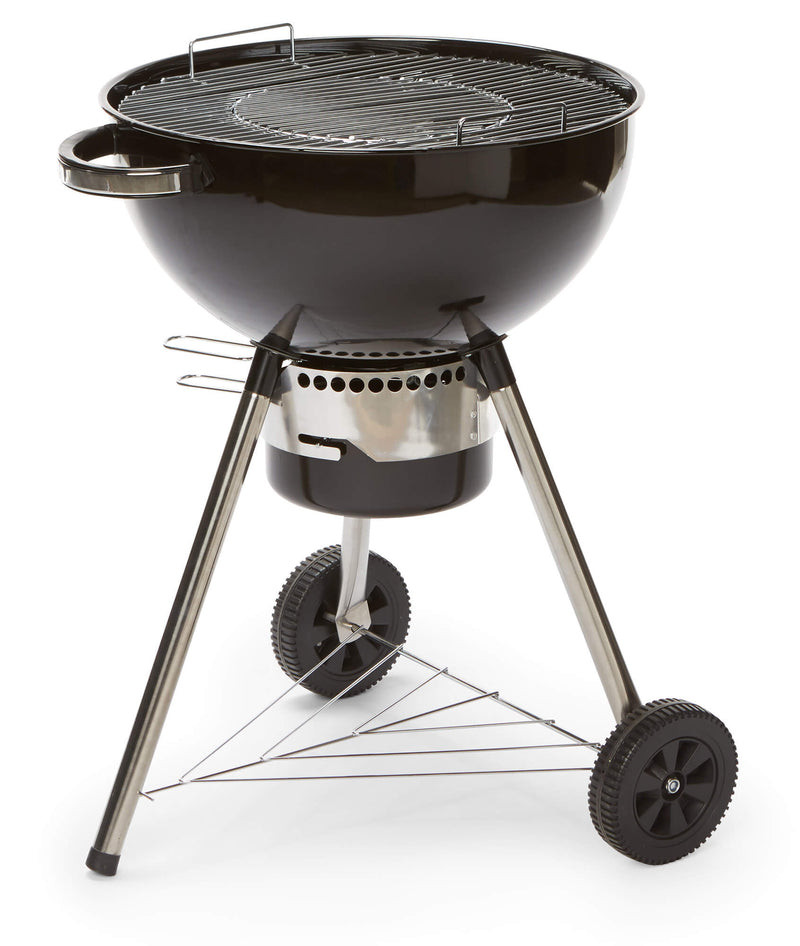 Barbecue a Carbone Carbonella 73,5x64x106,5 cm in Acciaio Nero