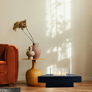 Camino a Bioetanolo da Pavimento 70x70x35 cm Panarea Nero