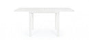 Tavolo Allungabile da Giardino 83-166x80x75h cm Pelagius Bianco