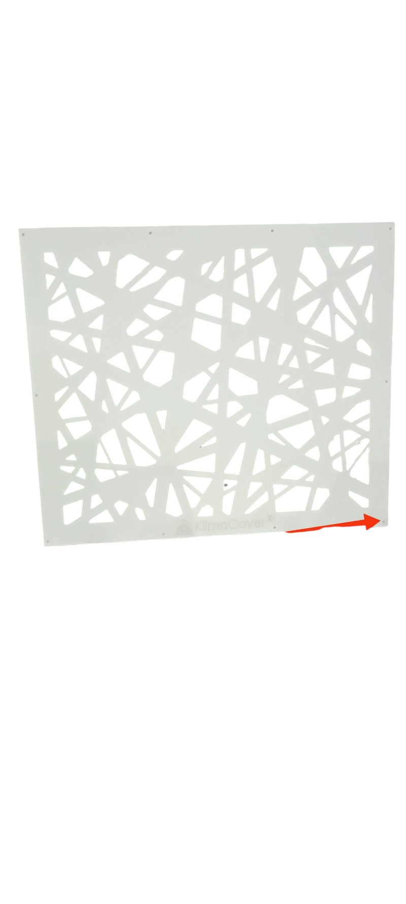 Copri Condizionatore 96x52x82 cm in Alluminio Glam L Bianco Seconda Scelta