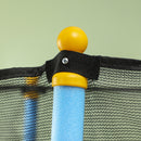 Trampolino Elastico per Bambini da 3 Anni Ø175 cm con Rete di Protezione Multicolore 