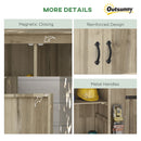 Casetta Box da Giardino 120x57x183 cm in Legno Naturale