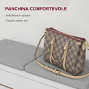 Mobile Guardaroba per Ingresso Appendiabiti Specchio Panca Scarpiera Bianco    