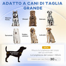 Cuccia per Cani di Taglia Grande Divano con Cuscino Sfoderabile 98x67x25 cm Grigio  