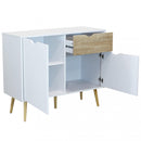 Mobile Theodore 99x39x82 h cm in Legno Bianco