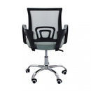 Poltrona da Ufficio Zoe Verde 52x56,5x85/95 h cm in Poliuretano Grigio chiaro