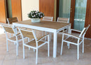 Poltrona Cayman 56x58x85 h cm in Alluminio Bianco