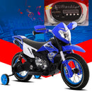 Moto Motocicletta Elettrica per Bambini 6V Kidfun Motocross Arancione