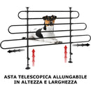 Griglia Divisorio Auto per Cani Protezione Universale per Trasporto Animali