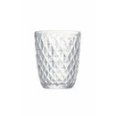 Set 6 Bicchieri Acqua Diamond in Vetro VdE Tivoli 1996 Trasparente