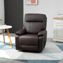 Poltrona Relax Massaggiante 80x96x97 cm con Telecomando Marrone