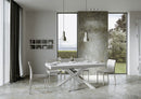Tavolo Allungabile 180-284x90x77 cm Volantis Bianco Frassino Telaio Bianco 