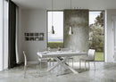 Tavolo Allungabile 200-460x90x77 cm Volantis Bianco Frassino Telaio Bianco 
