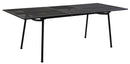 Tavolo da Giardino Rettangolare Allungabile in Metallo Taranto Antracite