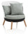 Fauteuil rembourré 70x81x72 cm en Microfibre Vert