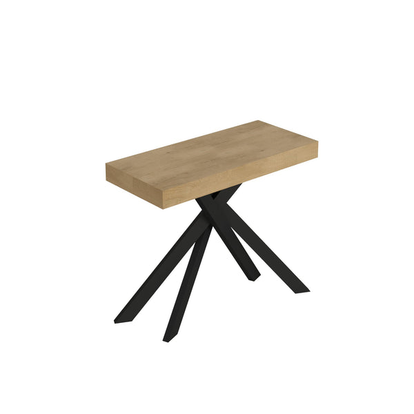 prezzo Consolle Allungabile 90-196x40x77 cm Saki Small Premium Quercia Natura Gambe Antracite