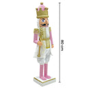 Soldato Schiaccianoci Natalizio H80 cm Rosa e Oro