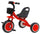 Tricycle pour enfants en métal avec pédales et panier rouge Kidfun Tricygò