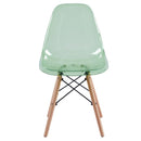 Set 4 Sedie 45,5x53,5x81,2 cm in Polipropilene Betty  Verde