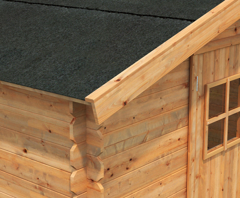 Casetta da Giardino Porta Doppia e Finestra 380x337 cm in Legno Dorothy