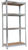 Etagère Fadi Silver 4 Etagères 80x40x160 cm en Acier Galvanisé et MDF