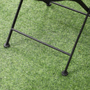 Set Tavolo e 2 Sedie Pieghevoli da Giardino con Mosaico in Metallo