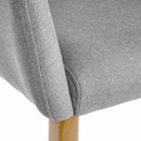 Poltrona Relax in Legno e Tessuto Colore Grigio Chiaro Mod. Morla 60x58x77H cm