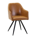 Poltrona in Similpelle 50x56H89 cm Gialla