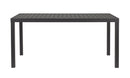 Tavolo da Giardino 150x80x75 cm in Alluminio Hilde Antracite