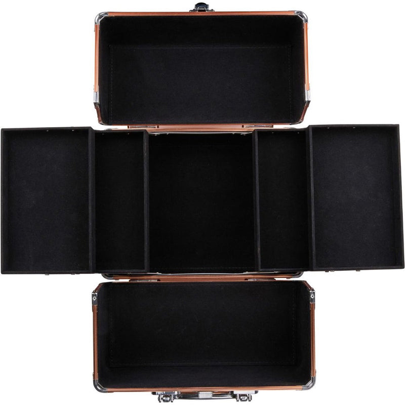 Valigetta per Estetista 27.5x20.5x20.5 cm Case Portatrucchi Make UP in Alluminio